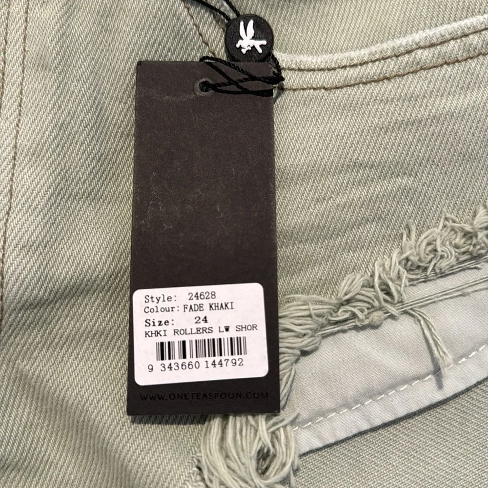 ONE TEASPOON ROLLERS NWT Fade Kahki Size 24 SHORTS!!!